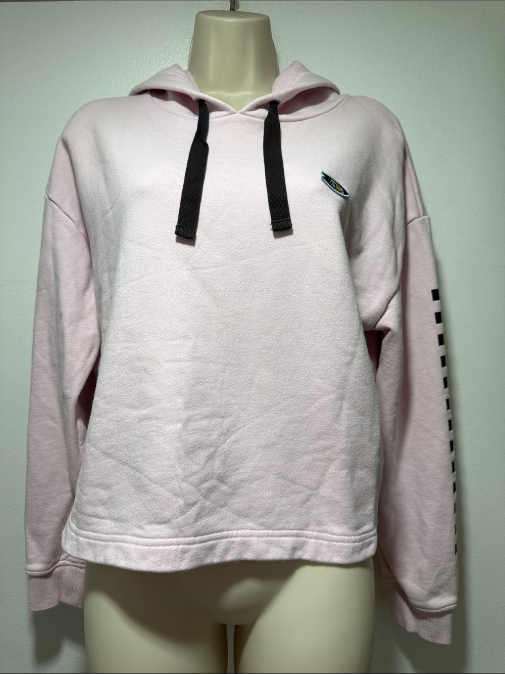 Vans pink cropped hoodie pullover small Vans x Leila skater skatboarding